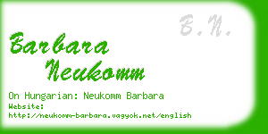 barbara neukomm business card